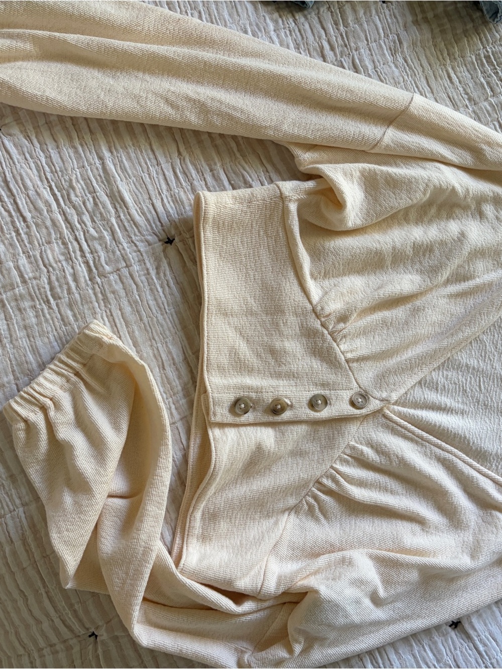 Madewell Cream Ribbed Intimate Top
